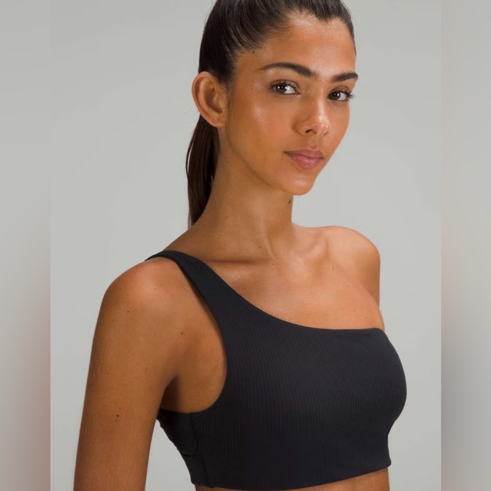 Lululemon Ribbed Nulu Asymmetrical Yoga Bra A/B Cup